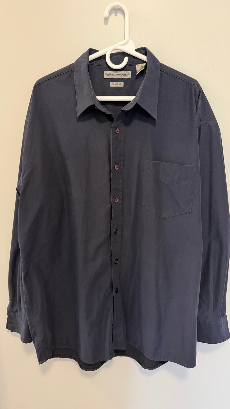 Maxini Collezione L’Evoluzione Diun Classico Navy X Large Dress Shirt